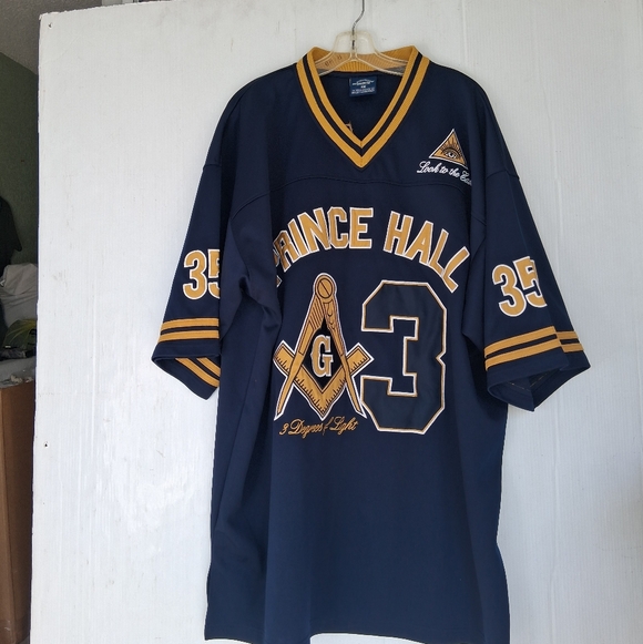 Bigboy Other - Bigboy Headgear Prince Hall Masonic Fraternity F & AM Jersey Mens Size 3X Blue